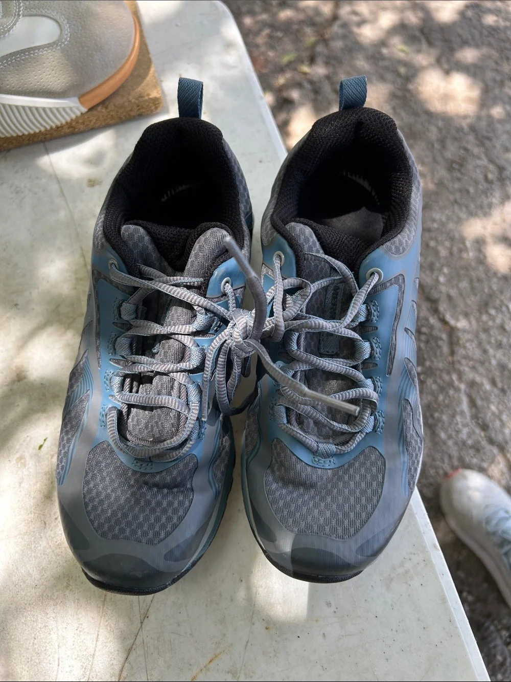Merrell Women's Blue and Gray Athletic Hiking Shoes